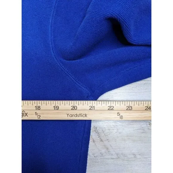 Polo Ralph Lauren Pullover Mens Medium BLUE 1/4 Zipper Sweater Shirt Pony Logo - Picture 7 of 9